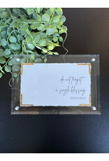 Eva Belle 4x6 Acrylic Block