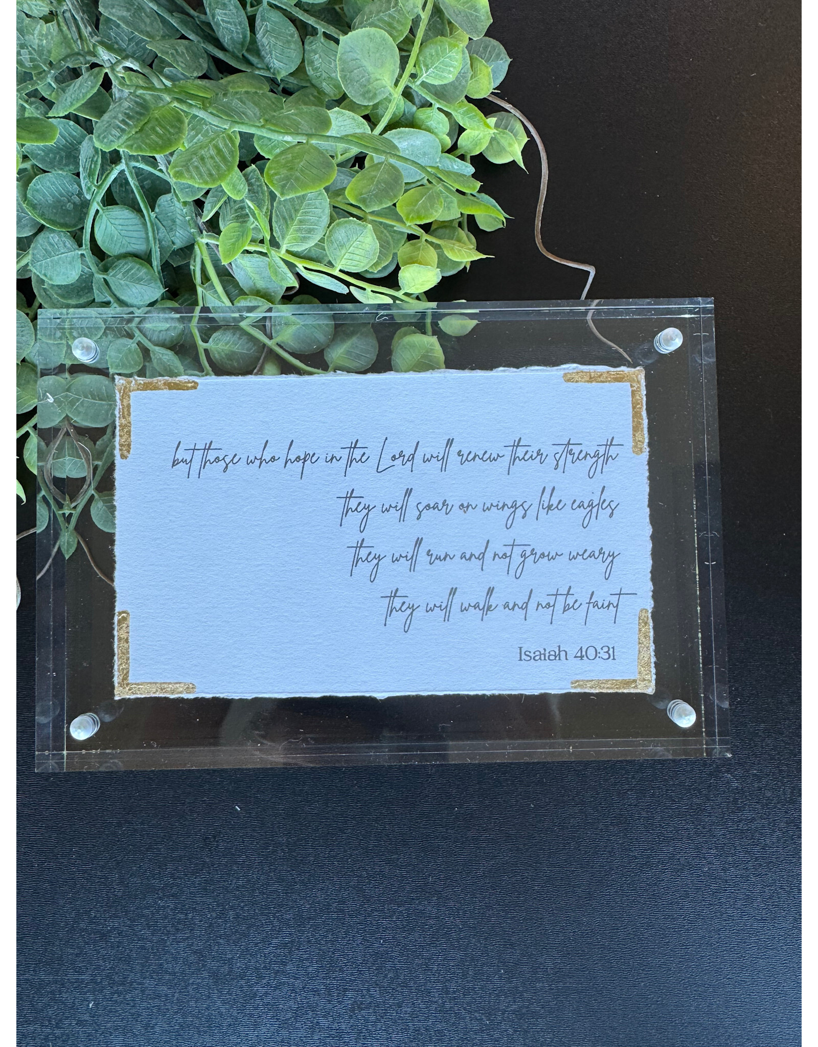 Eva Belle 4x6 Acrylic Block