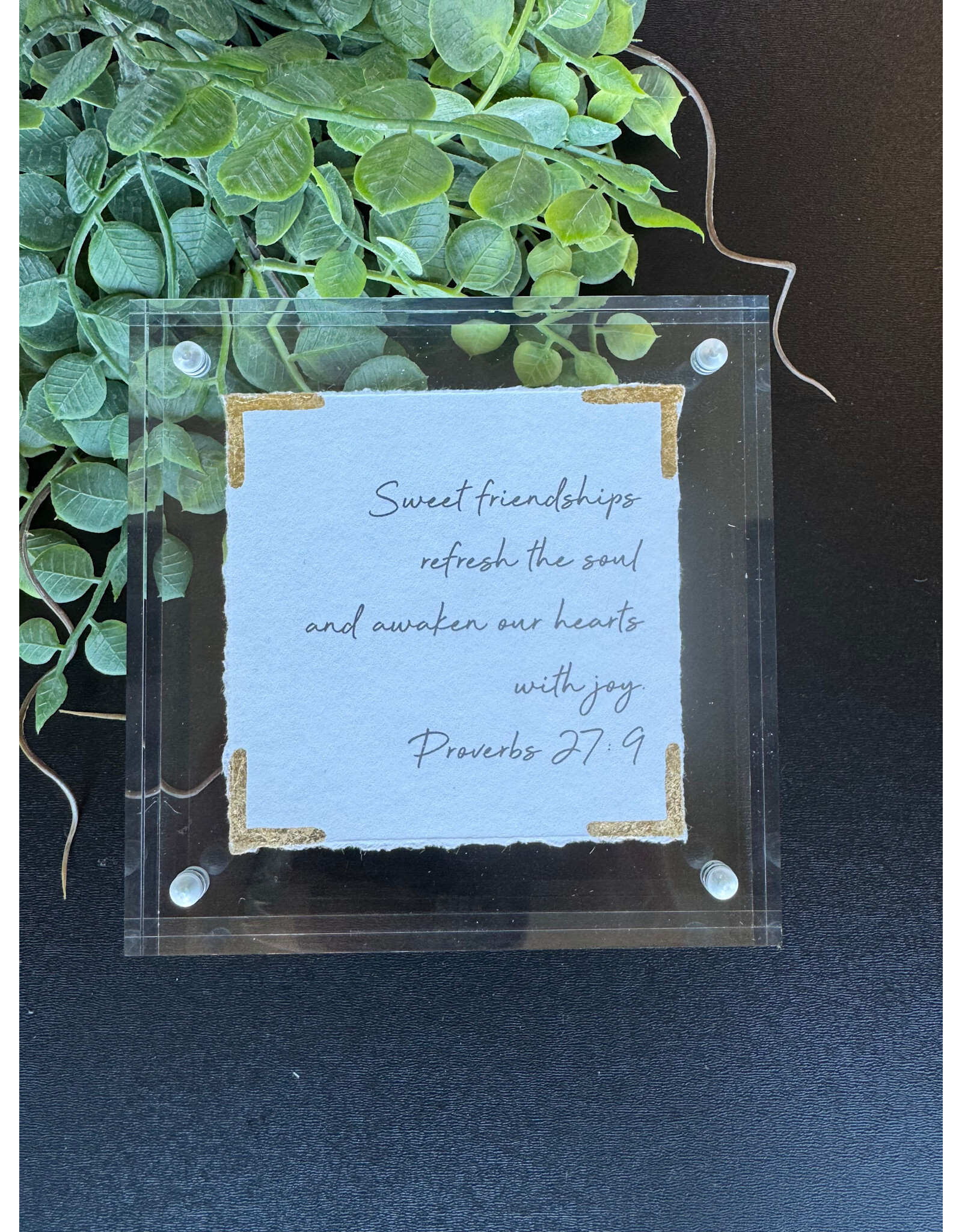 Eva Belle 4x4 Acrylic Block