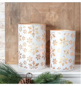 PD Home & Garden Snowflake Glow Lantern, Small