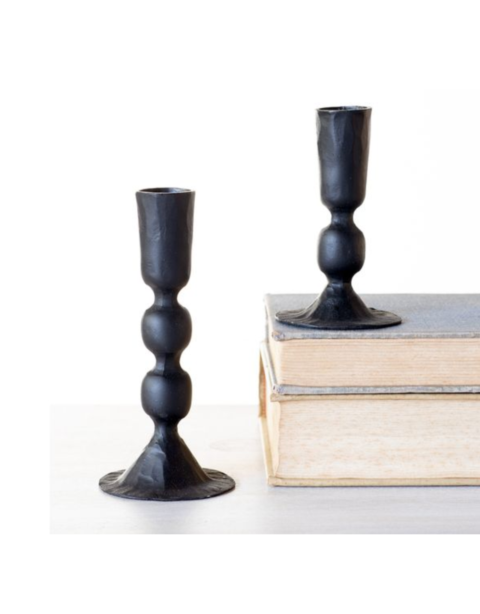 PD Home & Garden Black Iron Taper Candle Holder, 5.5"