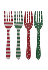 Creative Co-Op Christmas Market Enamel Fork