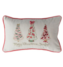 Creative Co-Op Merry Christmas Darling Pillow