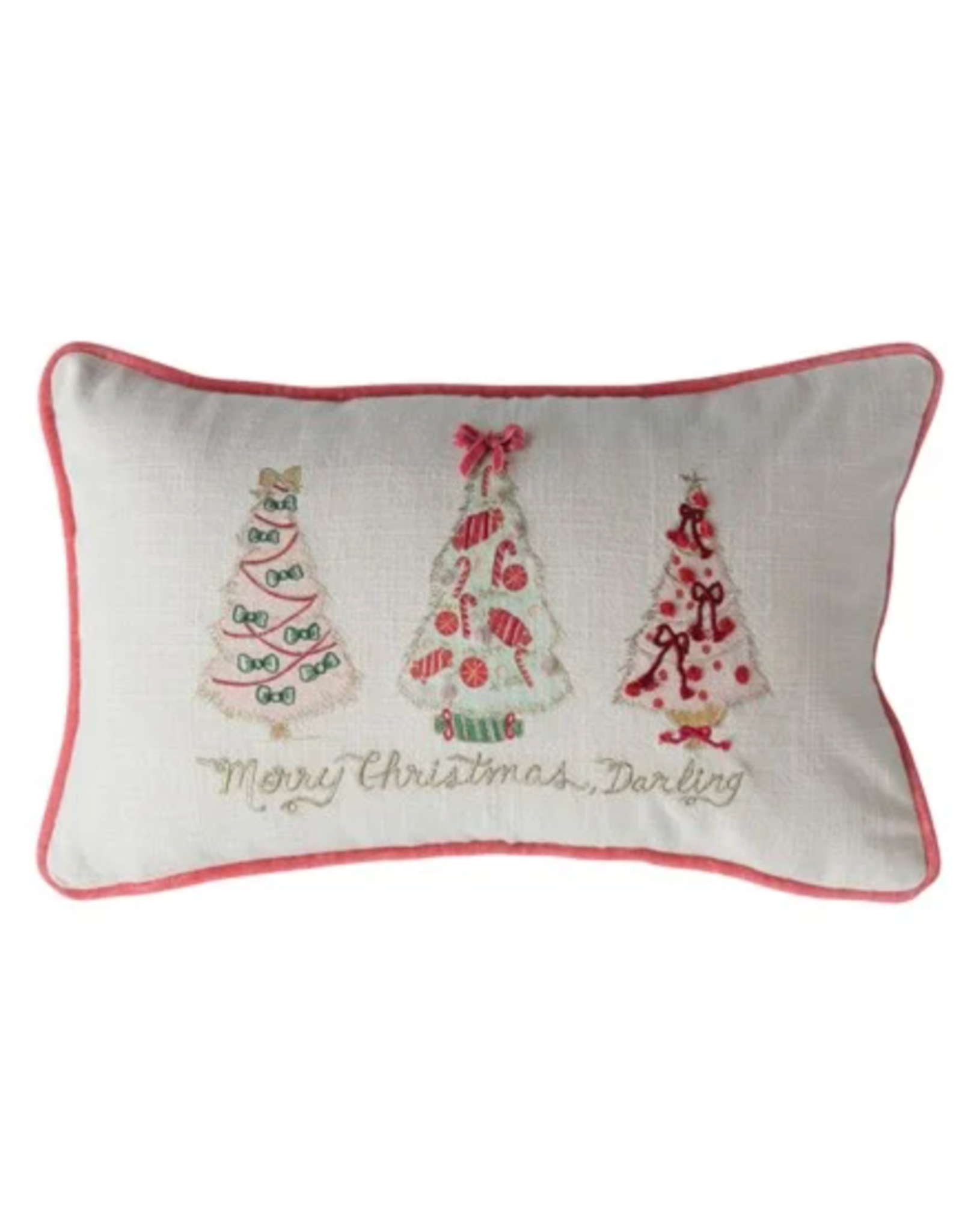 Creative Co-Op Merry Christmas Darling Pillow