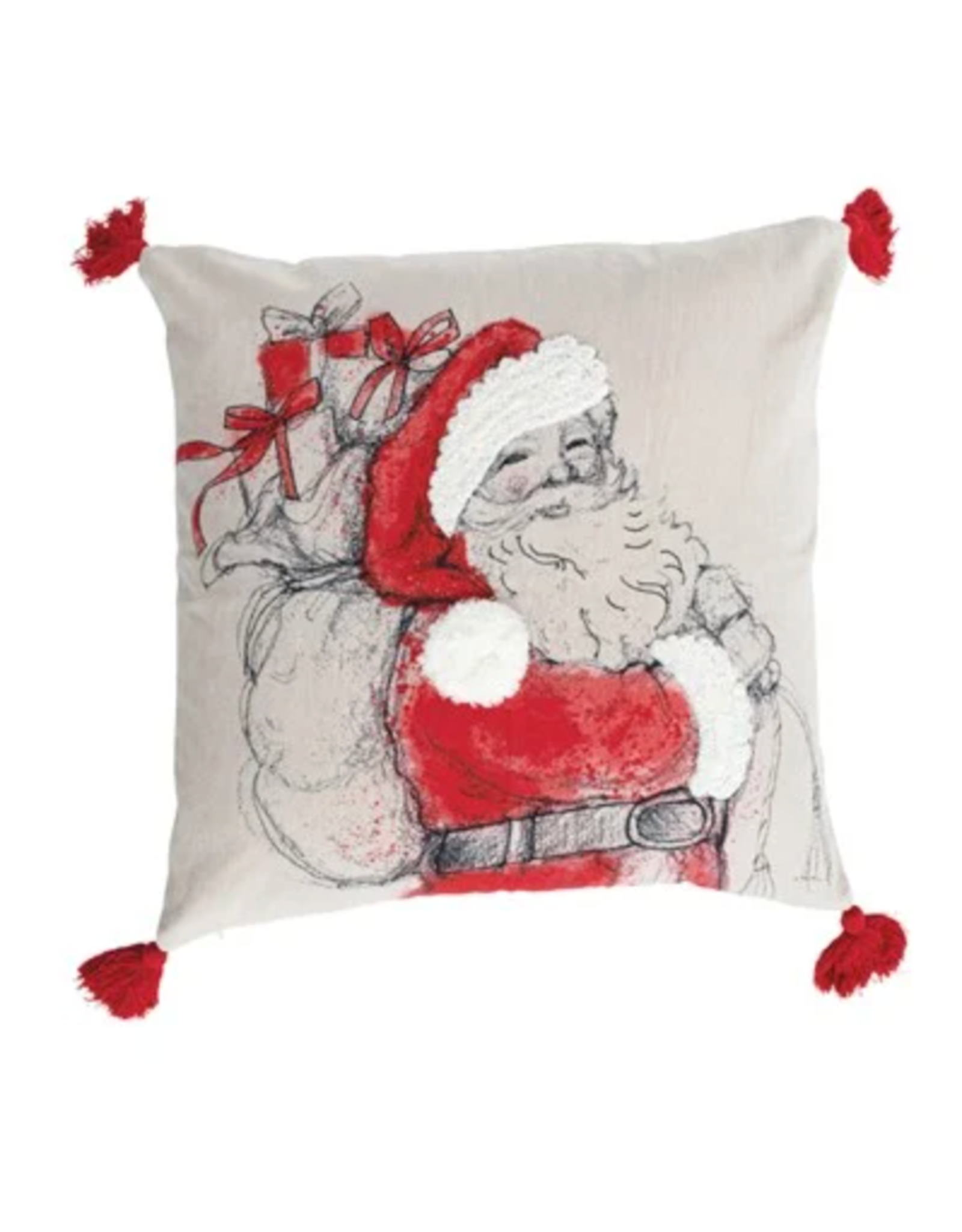 Creative Co-Op Cozy Clause Pillow