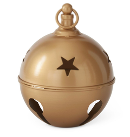 K & K 7.5" Gold Hanging Jingle Bell
