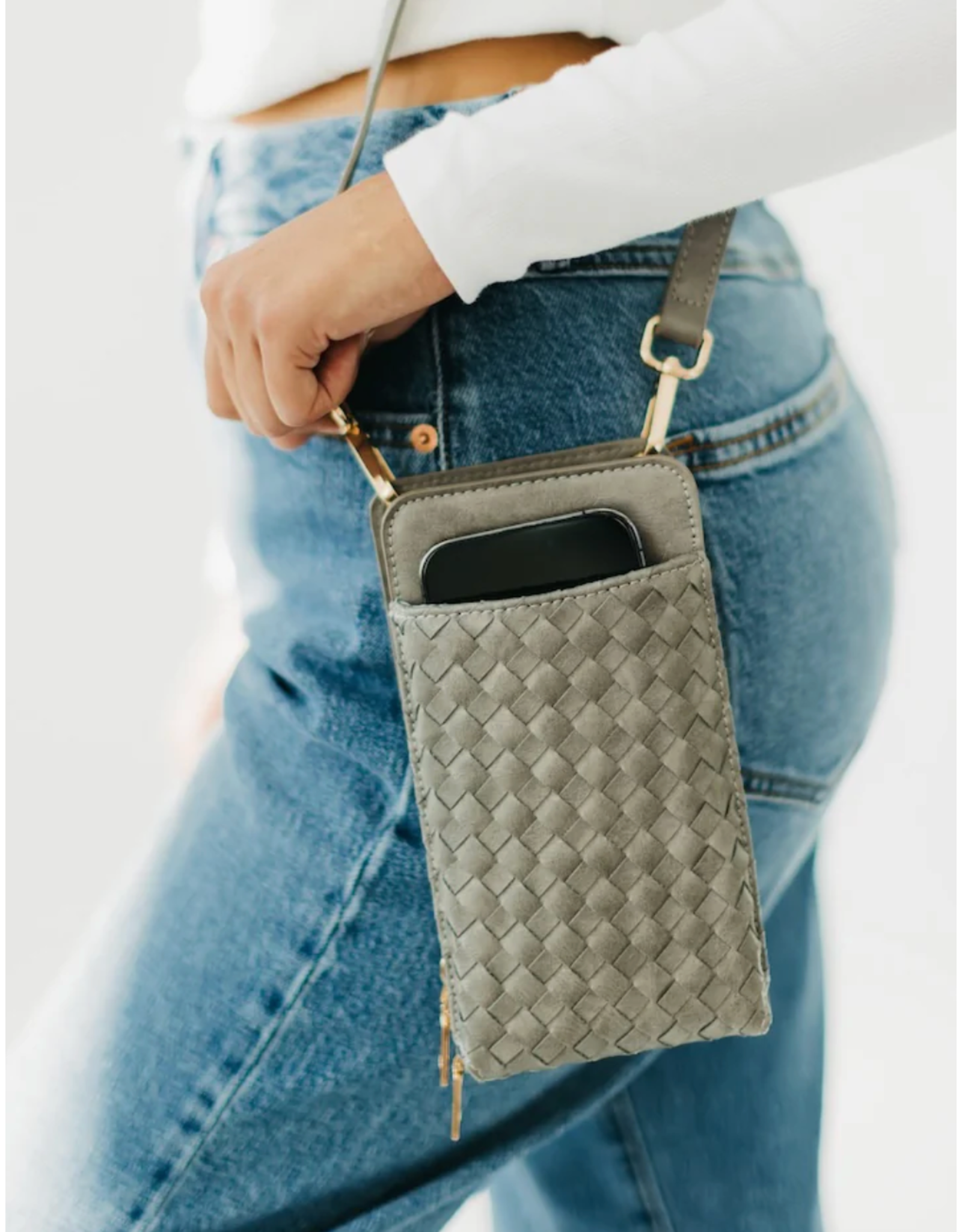 Pretty Simple Woven Double Duty Phone Bag