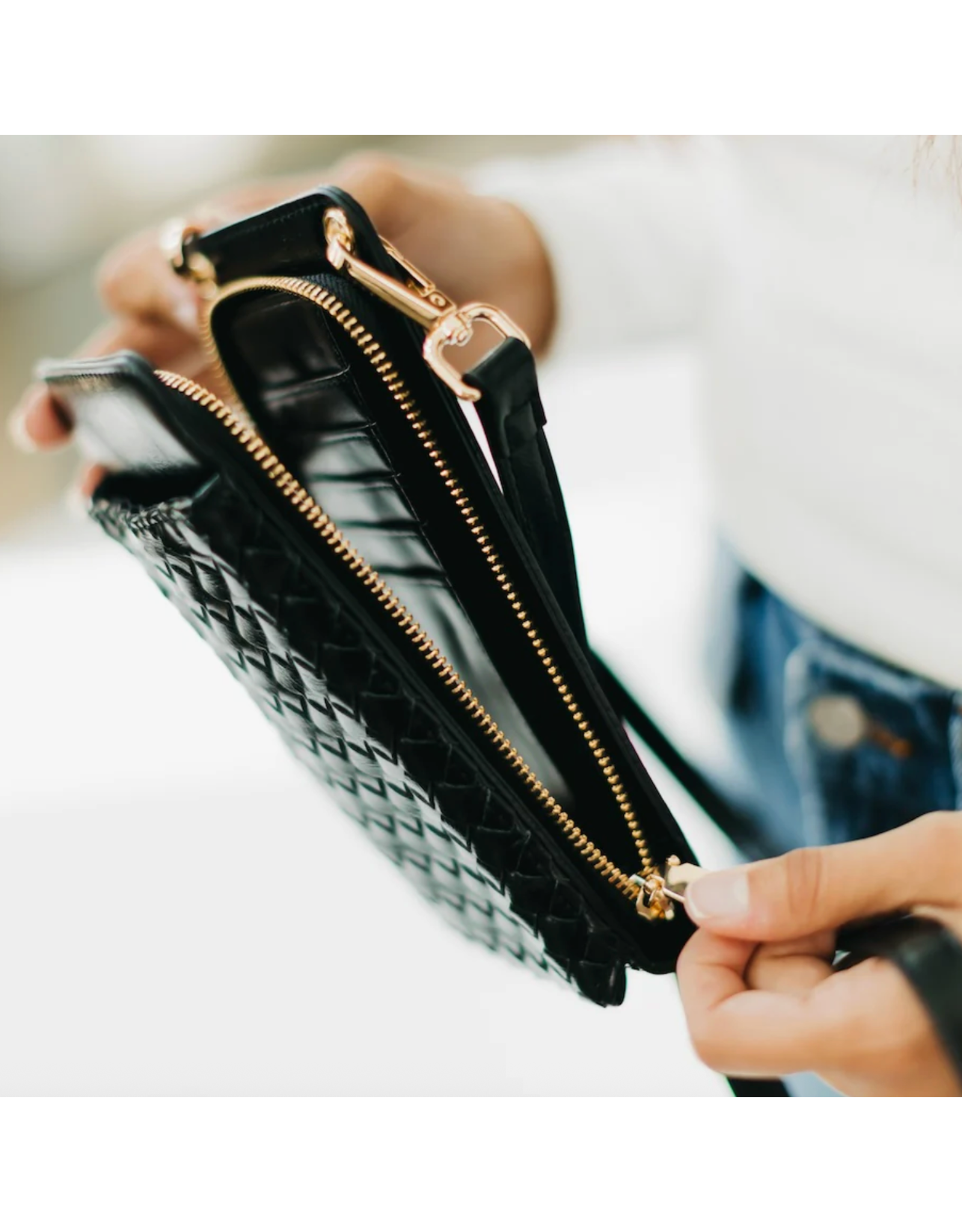 Pretty Simple Woven Double Duty Phone Bag