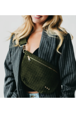 Pretty Simple Suede Westlyn Woven Bum Bag