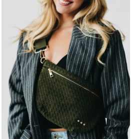Pretty Simple Suede Westlyn Woven Bum Bag