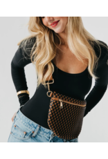 Pretty Simple Suede Westlyn Woven Bum Bag