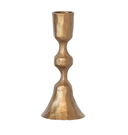 Creative Co-Op 5"  Cast Iron Taper Gold
