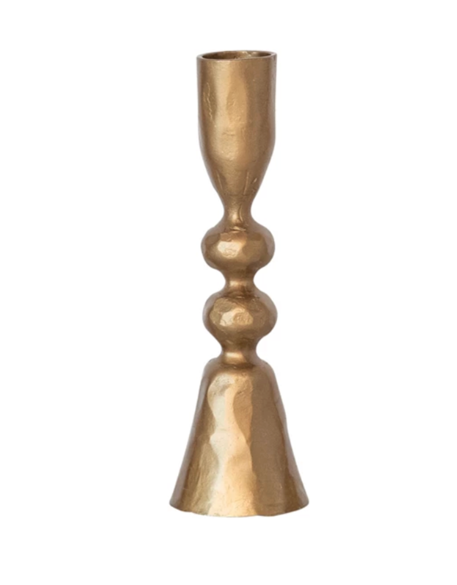 Creative Co-Op 5.75"  Cast Iron Taper Gold