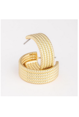 Michelle McDowell Daisy Braided Gold Earrings