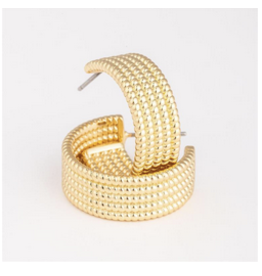 Michelle McDowell Daisy Braided Gold Earrings