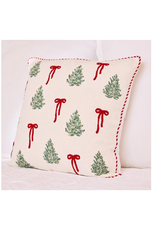 Mary Square Holiday Trellis Square Pillow