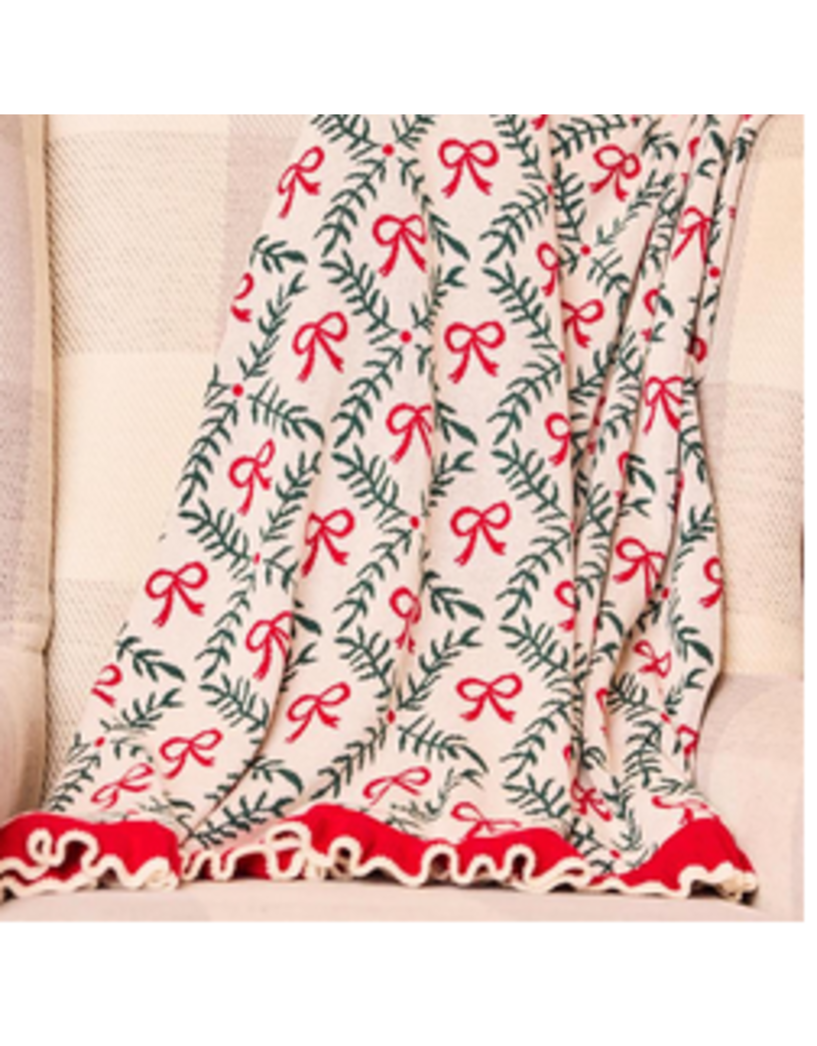 Mary Square Holiday Trellis Blanket