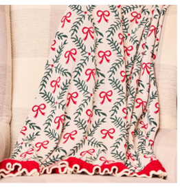 Mary Square Holiday Trellis Blanket