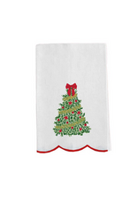 Mary Square MS Seasonal Embroidered Tea Towel