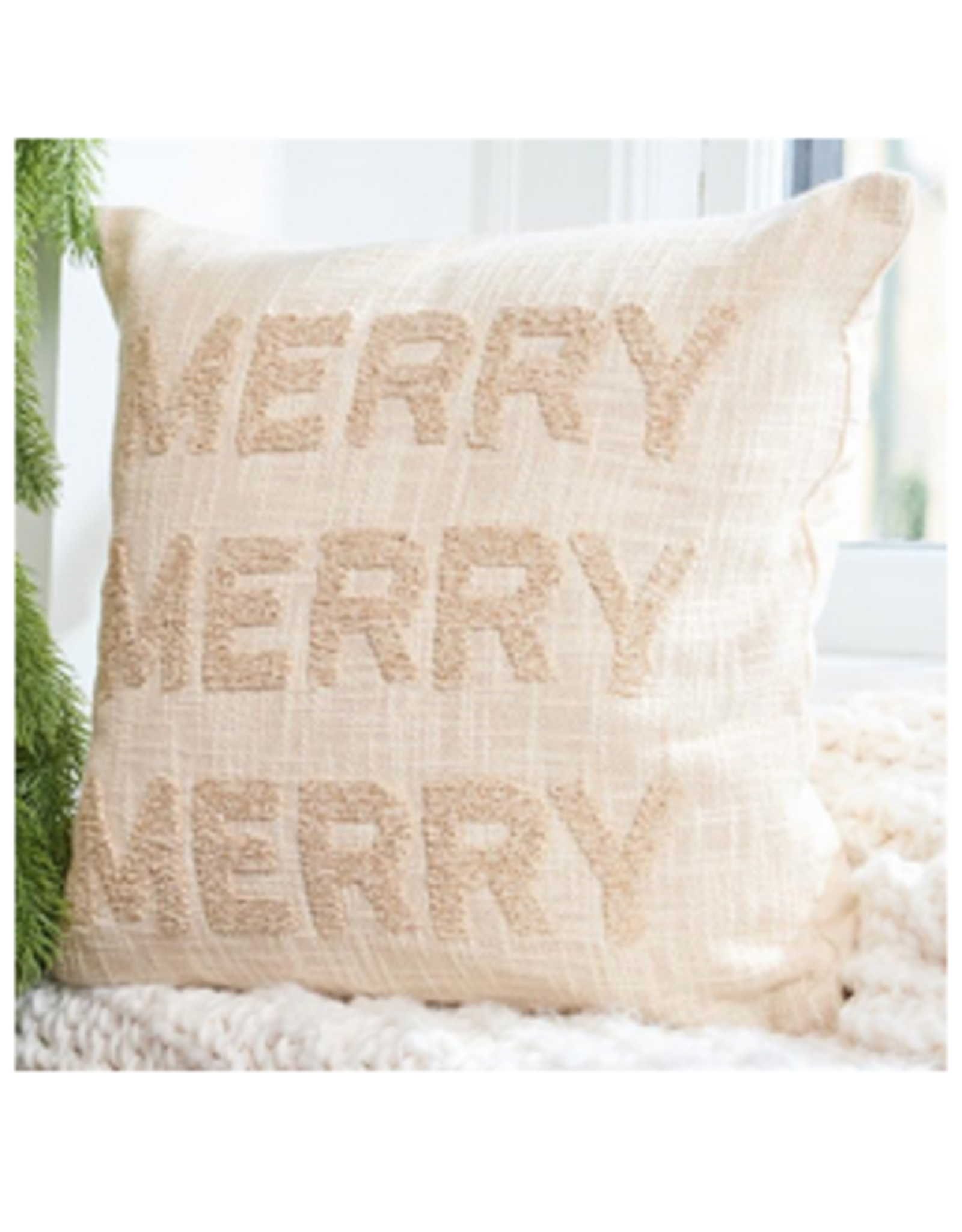 Mary Square Merry, Merry, Merry Square Pillow