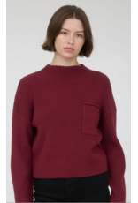 Blu Pepper Mock Neck Long Sleeve Sweater