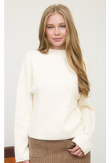 Blu Pepper Mock Neck Long Sleeve Sweater