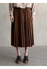 Elle Grey Pleated Midi Sand Skirt