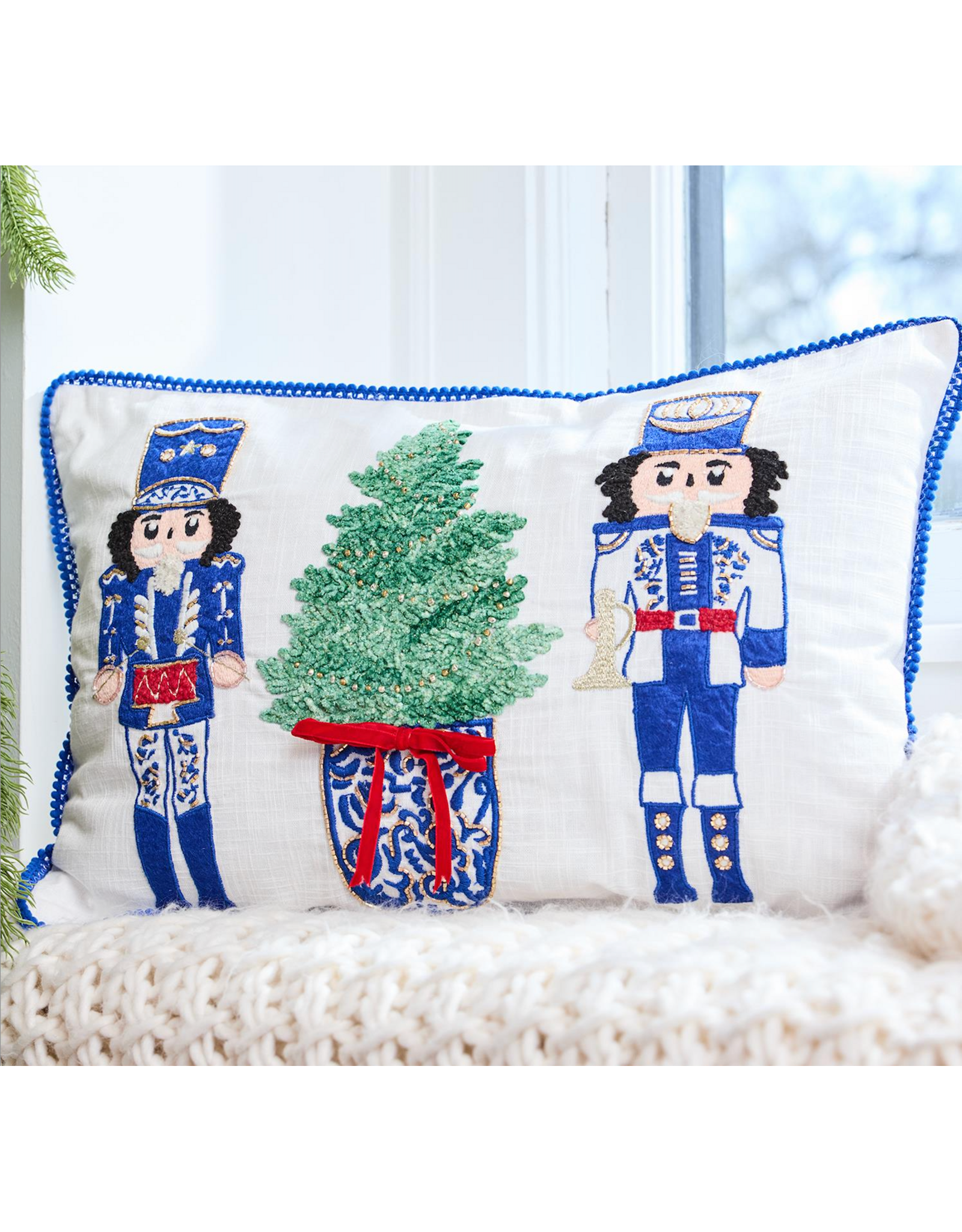 Mary Square Merry Marchers Lumbar Pillow