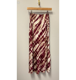 Milio Milano Abstract Tie Dy Silky Midi Skirt Milio Milano Abstract Tie Dy Silky Midi Skirt