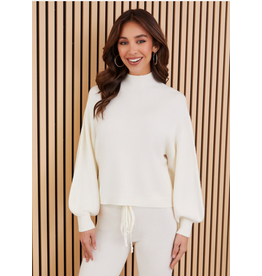 Milio Milano Bubble Sleeve Italian Long Sleeve Sweater Milio Milano Bubble Sleeve Italian Long Sleeve Sweater