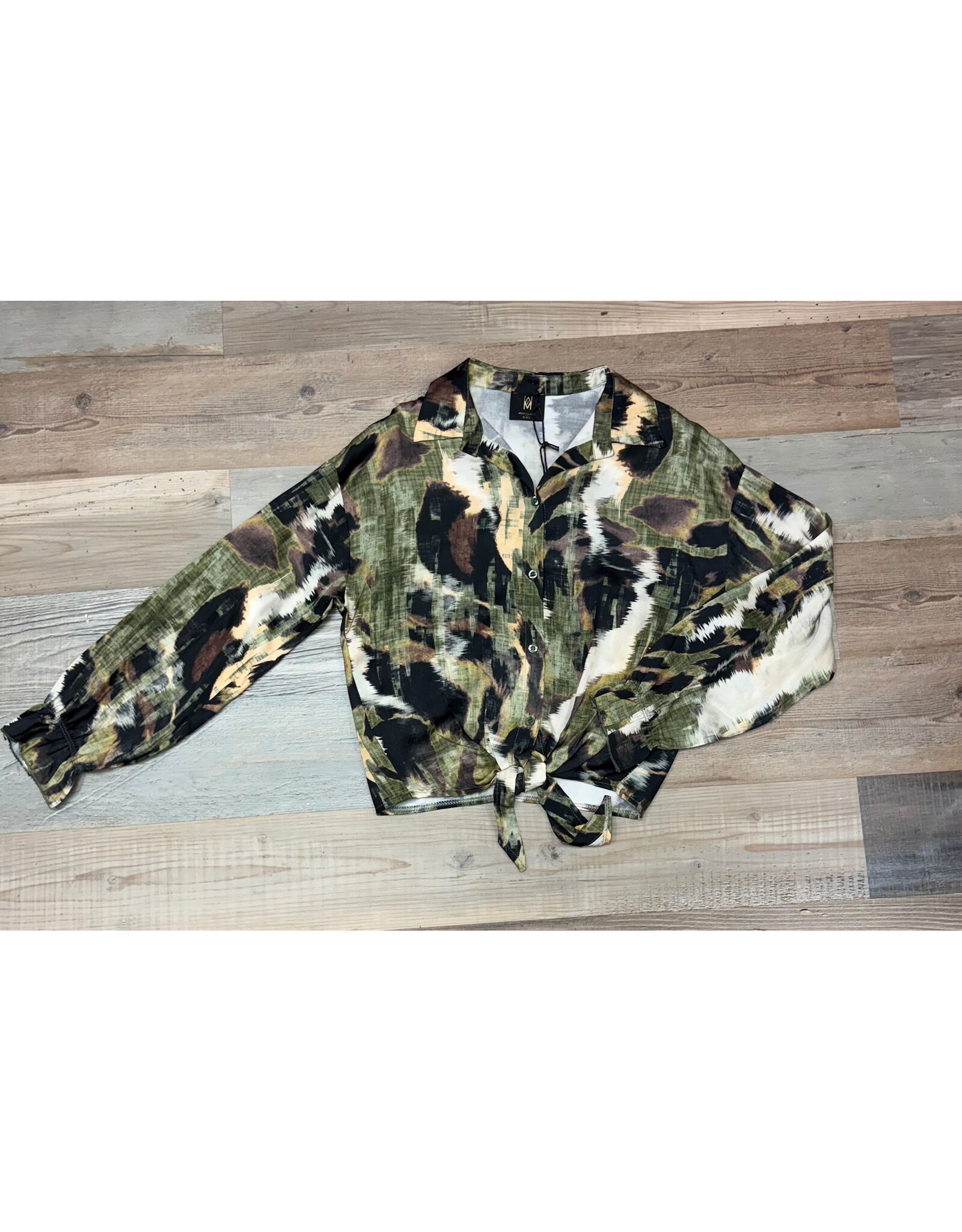 Milio Milano Watercolor Print Button Down
