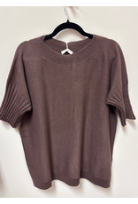 Milio Milano Italian Square Neck Short Sleeve Sweater Milio Milano Italian Square Neck Short Sleeve Sweater