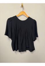 Fun2Fun Pin Tuck Detail Short Sleeve Blouse