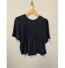 Fun2Fun Pin Tuck Detail Short Sleeve Blouse