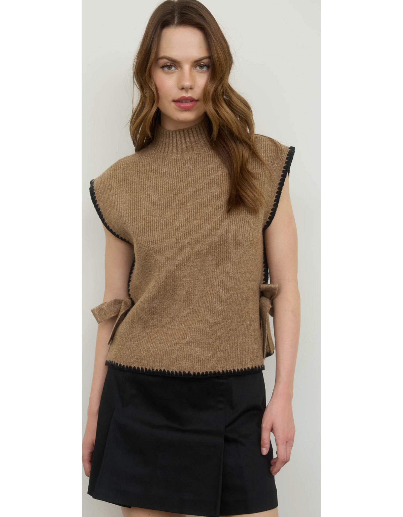 Blu Pepper Bow & Stitch Sweater Vest