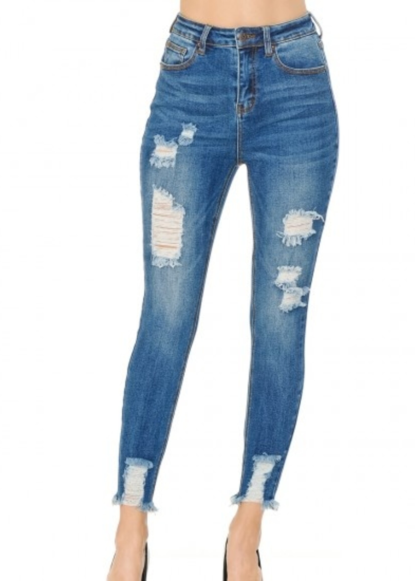 WAX JEANS WOMEN HIGH RISE SKINNY JEANS STYLE 90188 Oly s Home