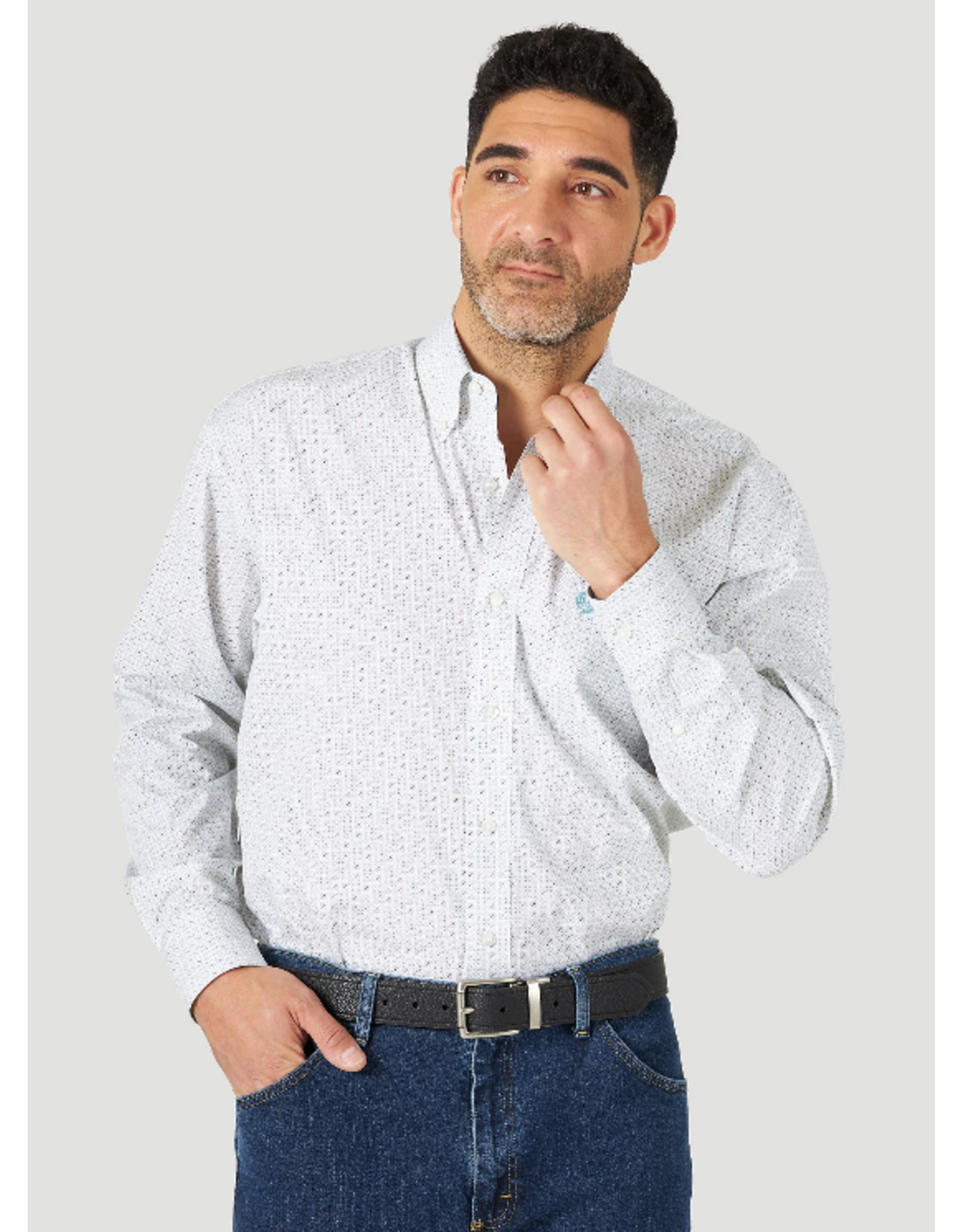 Wrangler - Men's George Strait Collection Short Sleeve Button Down Shirt - MGSQ964
