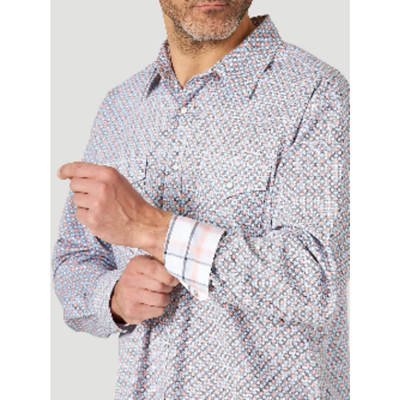 Wrangler Wrangler - Men's 20X Competition Advanced Comfort Long Sleeve Plaid Shirt - MJC348M