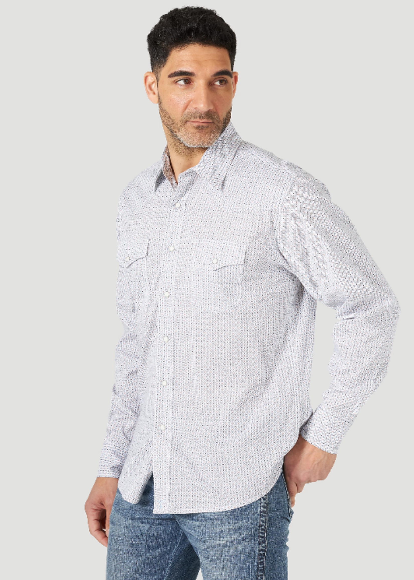 Wrangler Wrangler - Men's 20X Competition Advanced Comfort Long Sleeve Plaid Shirt - MJC349M