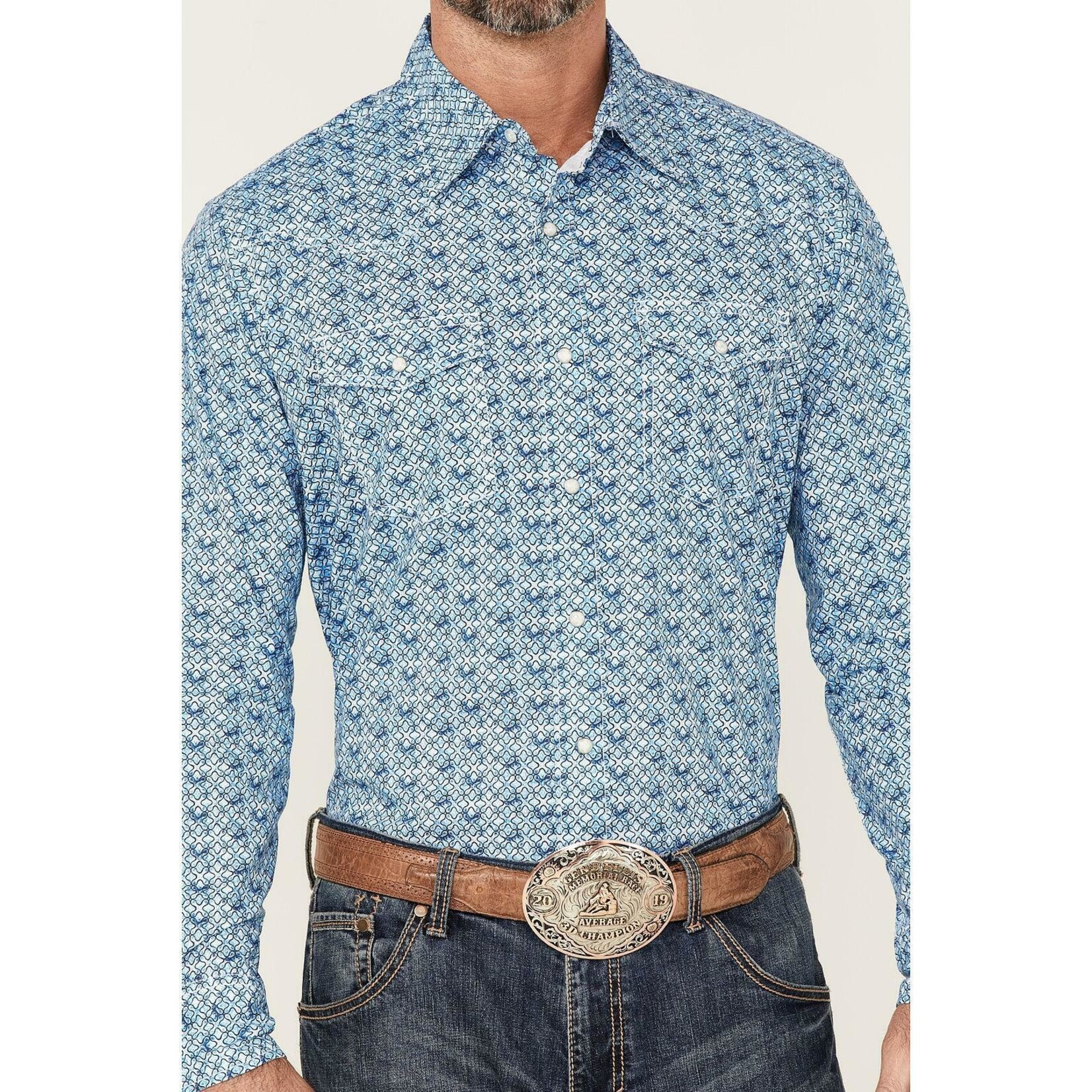 Wrangler Wrangler - Men's Western 20X AC Long Sleeve Snap Shirt - 112314965