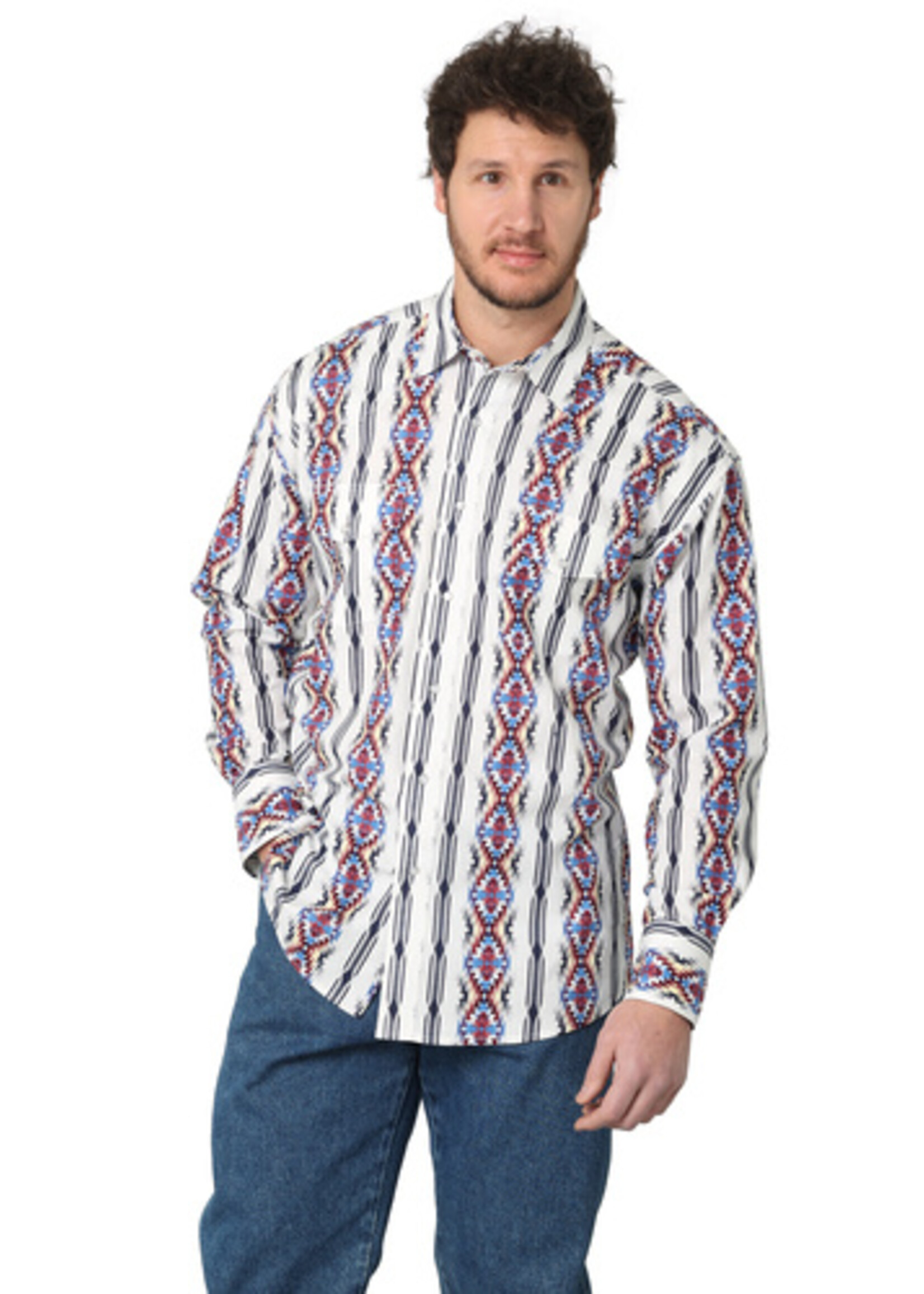 Wrangler Wrangler - Men's Checotah Long Sleeve Snap Shirt - 112314882