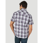 Wrangler Wrangler - Men's retro Short Sleeve Snap Plaid Shirt - MV4034P