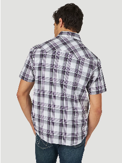 Wrangler - Men's retro Short Sleeve Snap Plaid Shirt - MV4034P - Oly's Home Fashion Wrangler - Men's retro Short Sleeve Snap Plaid Shirt - MV4034P - Oly's Home Fashion