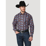 Wrangler Wrangler - Men's Checotah Long Sleeve Snap Shirt Print - 112314825