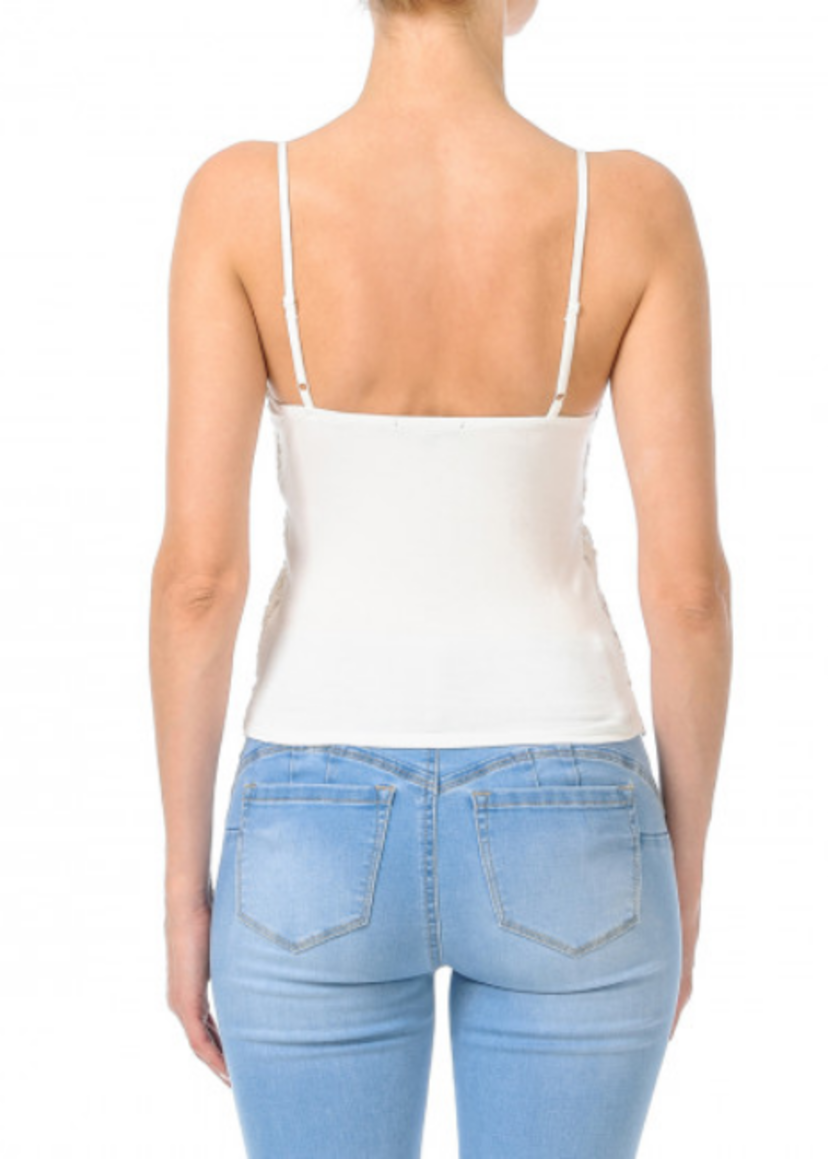 Buy Soie White Lace Tank Top For Women Online At Tata CLiQ