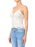 Ambiance Apparel Womans Lace Tank Top - 65942