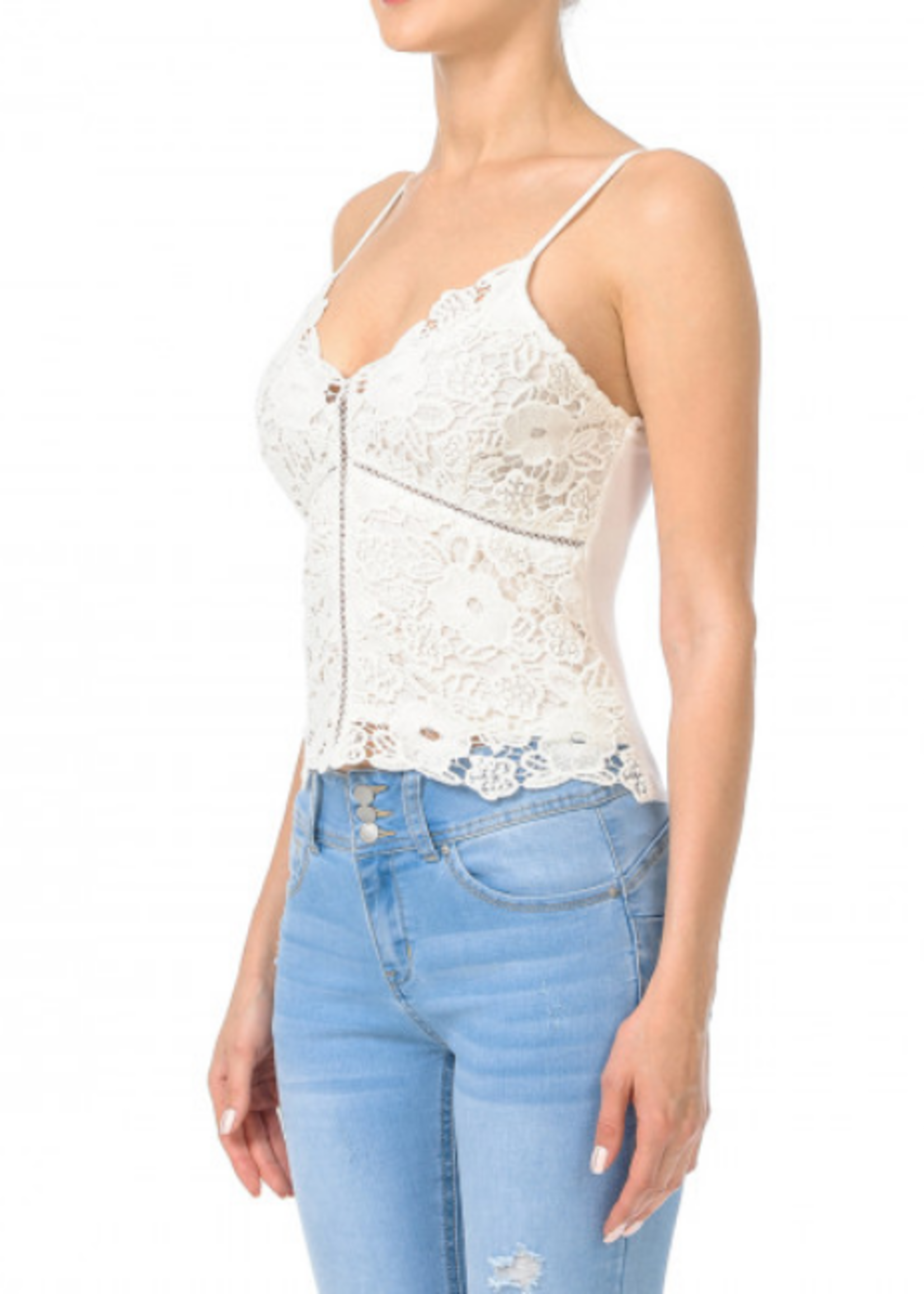 Lace tank top