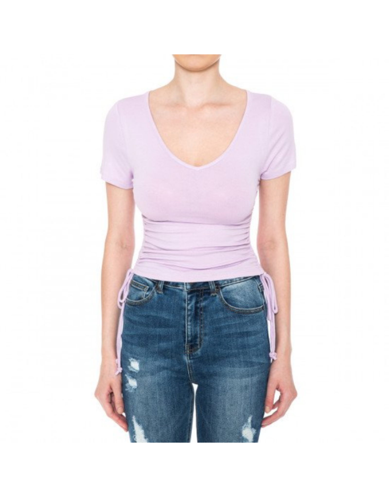 Ambiance Ambiance - Women's Ruch Side Crop Top - 73434