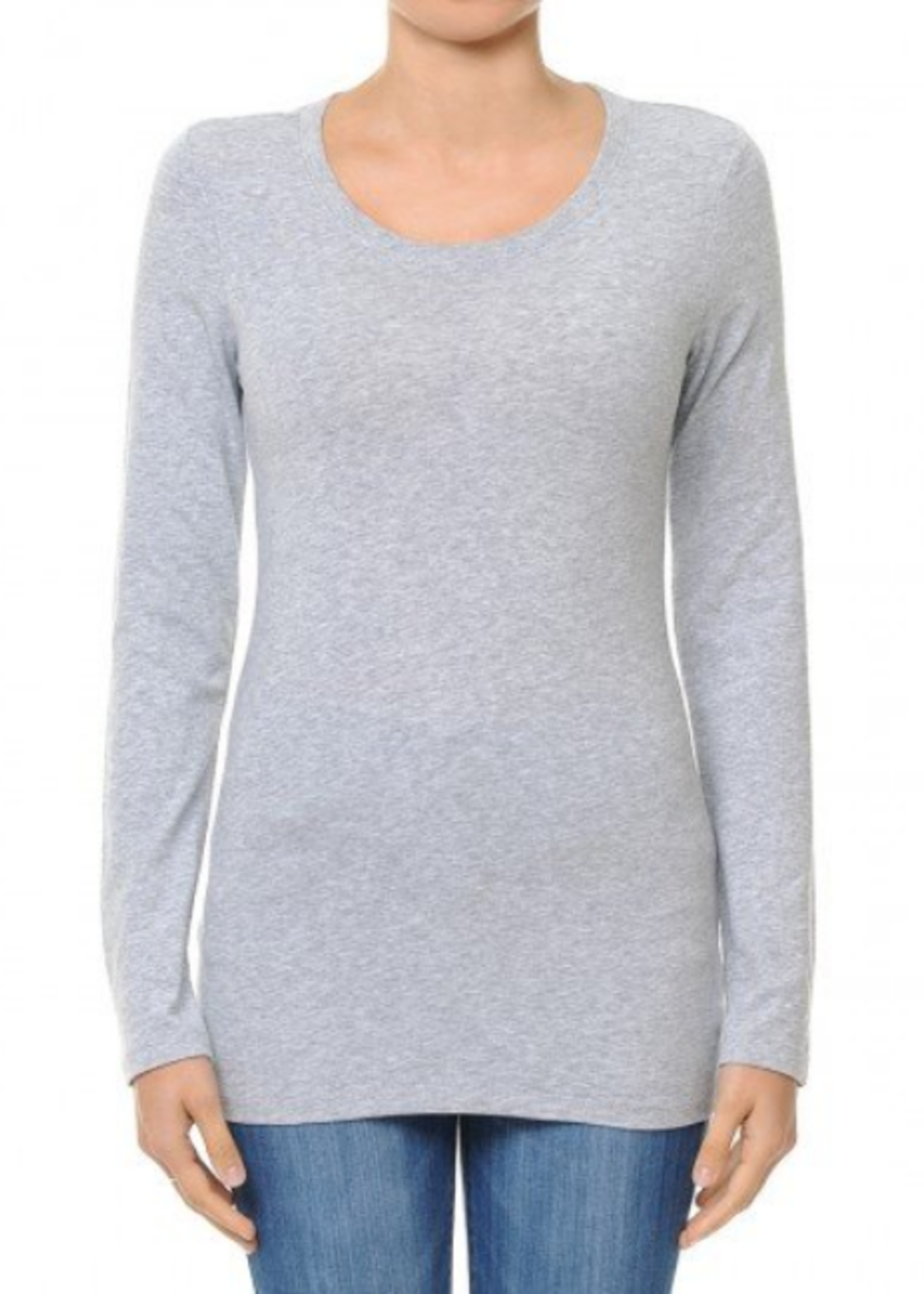 Women's Long Sleeve Boy Tee- 62800 - Oly's Home Fashion