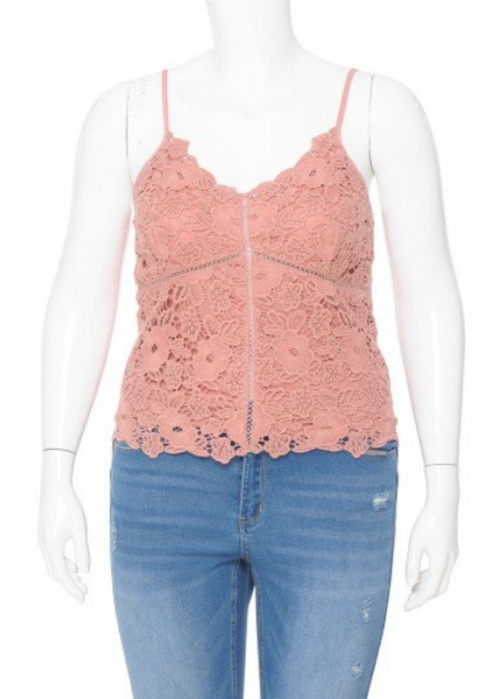 Ambiance Womans Lace Tank Top - 65942XL